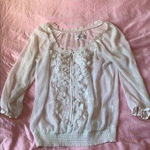 White peasant top